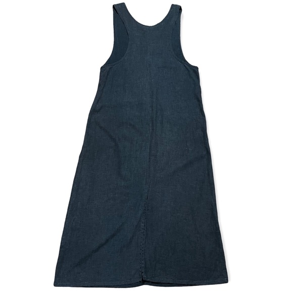 Chico’s Linen Blend Pocket Dress Sz M/8 - Picture 2 of 12